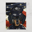 Recherche de policier cartes postales Chien de police