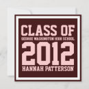 Recherche de maroon graduation invitations Fille