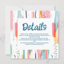 Recherche de carrés colorés invitations Abstrait