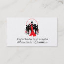 Recherche de professeur vocal cartes visite Élégant