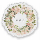 Recherche de roses romantiques autocollants Mariés