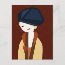 Recherche de renard orange cartes postales Bleu