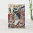 Recherche de magicien vintage vœux cartes Illusionniste