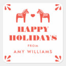 Recherche de cheval rouge autocollants Suédois