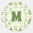 Recherche de lettre verte autocollants Initiale