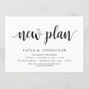 Recherche de changement de date de mariage invitations Reporté
