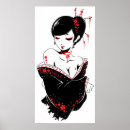 Recherche de geishas posters Noir