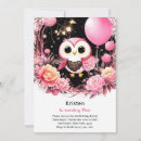 Recherche de de hibou de fille anniversaire invitations Animaux de la forêt