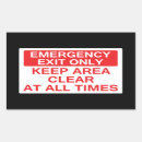 Recherche de secours autocollants Sortie