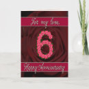 Recherche de 6ème anniversaire mariage cartes invitations Élégant