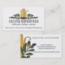 Recherche de nourriture italienne cartes visite Chef