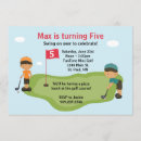 Recherche de golf miniature invitations Garçon