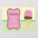 Recherche de cornet de crème glacée invitations Partie