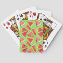 Recherche de motif pastèque de jeux de cartes Aquarelle