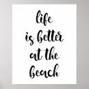 Recherche de la vie est une plage posters Motivation
