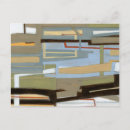 Recherche de motif géométrique abstrait cartes postales Moderne