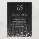 Recherche de diamond 16ans anniversaire invitations Noir