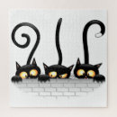 Recherche de dessin drôle puzzles Chats