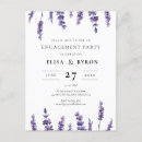 Recherche de partie de élégante fiançailles invitations Aquarelle