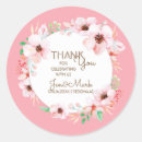 Recherche de monogram floral mariage autocollants Merci