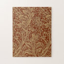 Recherche de papier peint vintage puzzles William morris