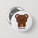 Recherche de ours brun badges Dessin animé