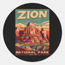 Recherche de zion autocollants Parc national de zion