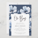 Recherche de navy blue floral invitations Garçon