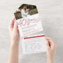 Recherche de 40th anniversary invitations Couple