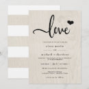 Recherche de coeur de rayure invitations Élégant