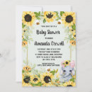 Recherche de sunflower baby shower invitations Abeille miel