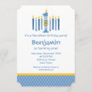 Recherche de juif anniversaire invitations Menorah