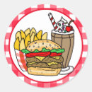 Recherche de hamburger drôle autocollants Cheeseburger