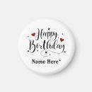 Recherche de typographie moderne magnets Anniversaire