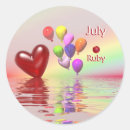 Recherche de coeur de ballon autocollants Anniversaire