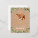 Recherche de forêt baby shower invitations Animaux de la forêt