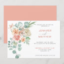 Recherche de saumon orange corail invitations Floral