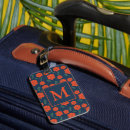 Recherche de rouge foncé bagages étiquettes Monogramme