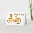 Recherche de cycliste anniversaire cartes Vintage