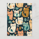 Recherche de motif de chat cartes postales Drôle