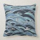 Recherche de motif de vague japonais coussins Asiatique