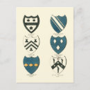 Recherche de crêtes de famille cartes postales Bouclier