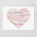 Recherche de nuage de mot cartes postales Amour