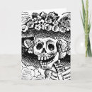 Recherche de squelette vintage vœux cartes Illustration