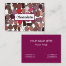 Recherche de chocolatier cartes visite Sucreries