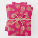 Recherche de ananas rose papier cadeau Tropical