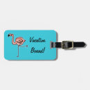 Recherche de flamant bagages étiquettes Illustration
