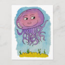 Recherche de poissons de bande dessinée cartes postales Humeur