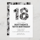 Recherche de gris anniversaire invitations Minimaliste