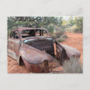 Recherche de voiture rouillée cartes postales Antique